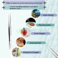 thumbnail image 1 of Kitchen Tweezers Food Tongs Cooking & Plating Tools 6" Serrated Tips Fine Steel, 1 of 3