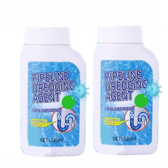 Kitchen Unclogging Agent for Pipe Blockages, Powerful Drain Cleaner for Sinks and Toilets, Mild Formula for Hair and Grease Removal, Safe for Household Plumbing