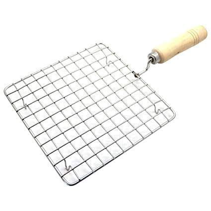 Roasted Wire Kitchen Use Wooden Square Roasting Net Stainless Steel Roaster Wire ...