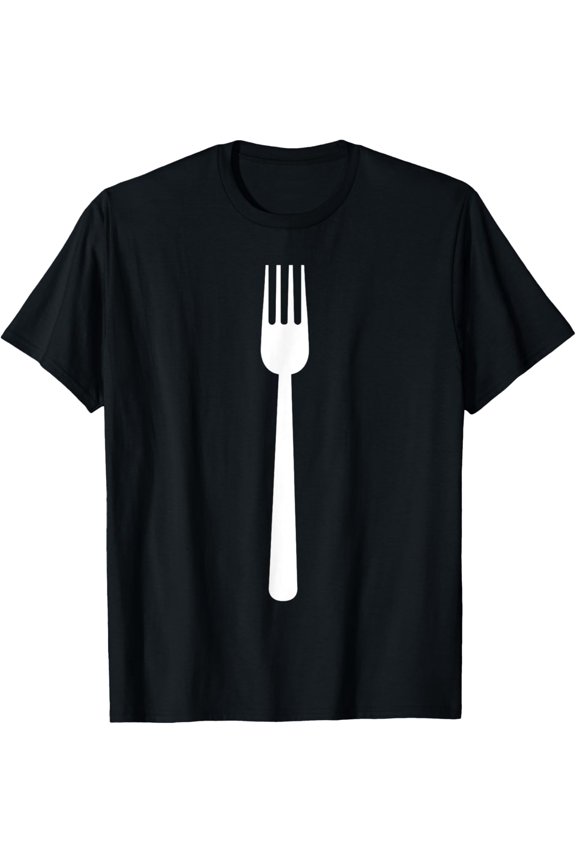 Kitchen Utensil Fork Simple Easy Halloween Party Costume T-Shirt