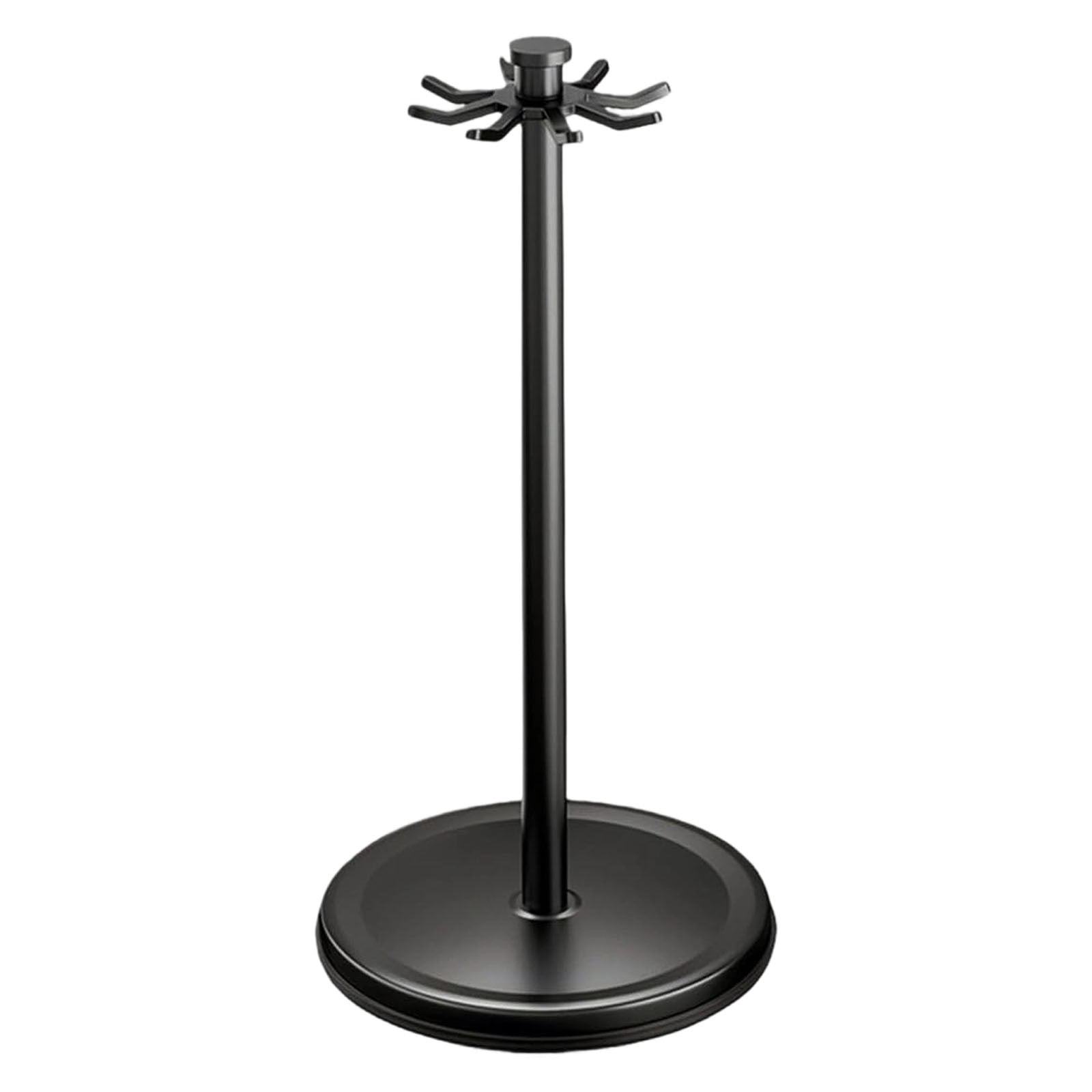 Kitchen Utensil Hanger with 8 Hooks,1 Pack Under Cabinet Utensil Holder 360° Rotatable Kitchen Hooks Utensil Rack Space Saving No Drilling Nail Free Kitchen Utensil Organizer for Wall(Black)