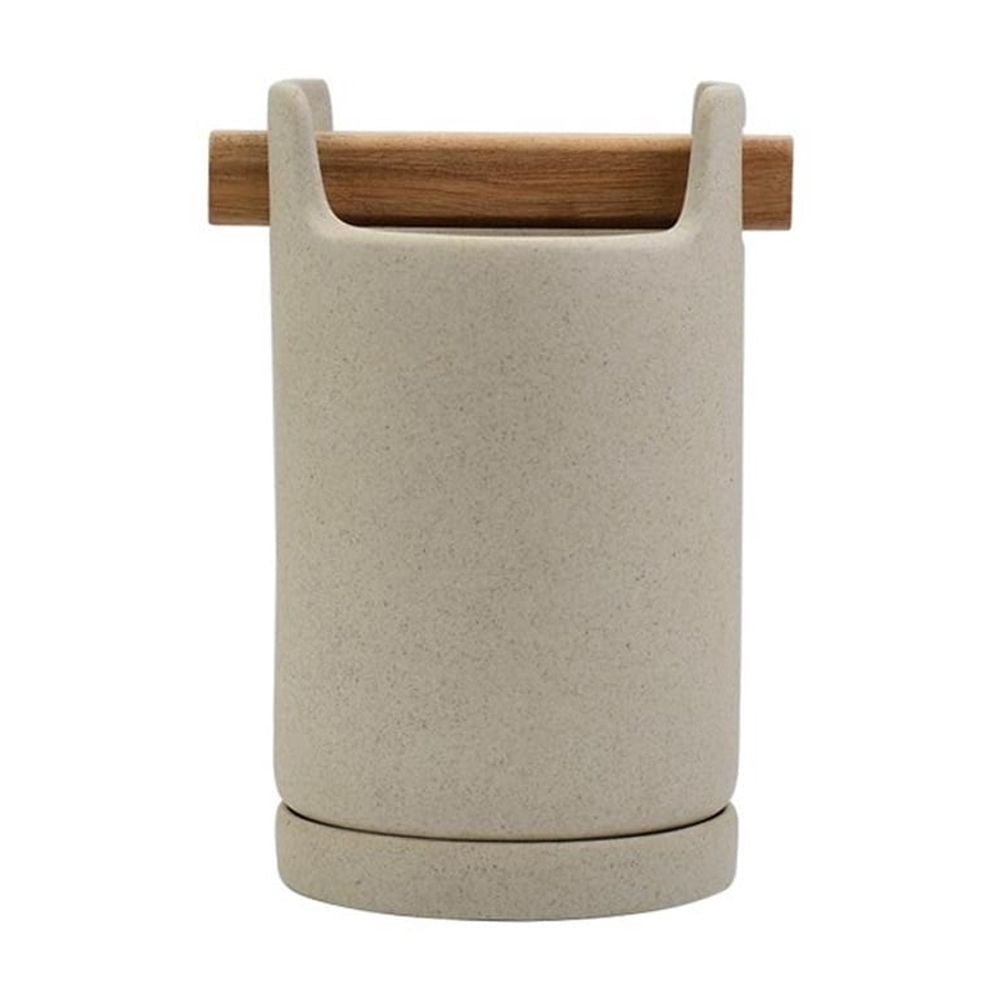 Kitchen Utensil Holder Ceramic Utensil Crock Cooking Tool Spatula Organizer