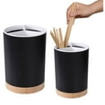 thumbnail image 1 of Kitchen Utensil Holder Chopstick Storage Rack, Countertop Oval Utensil Organizer Box for Cooking Tools, White Utensil Tank for Kitchen Counter - kitchen storage, utensil organizer,Black,1PC, 1 of 7