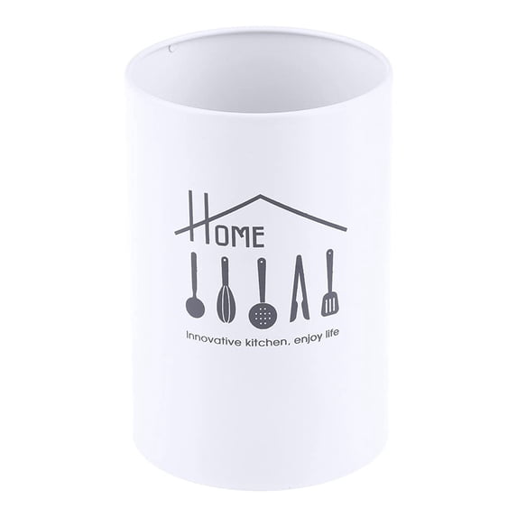 Kitchen Utensil Holder, Tswift Stainless Cutlery Utensil Holder Large Capacity Kitchenware Organizer for Spoon Coffee Spoon Holder Kitchen Utensil Holder for Countertop Chopsticks Holder White