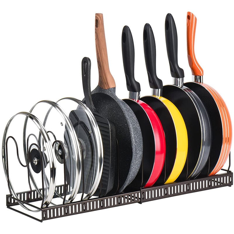 Kitchen Utensil Pan Storage and Lid Holder