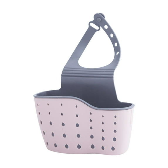 Kitchen Utensils Double-layer Sink Draining Basket Sponge Pool Storage Supplies Hanging Basket Draining Rack bathroom organizer makeup organizer