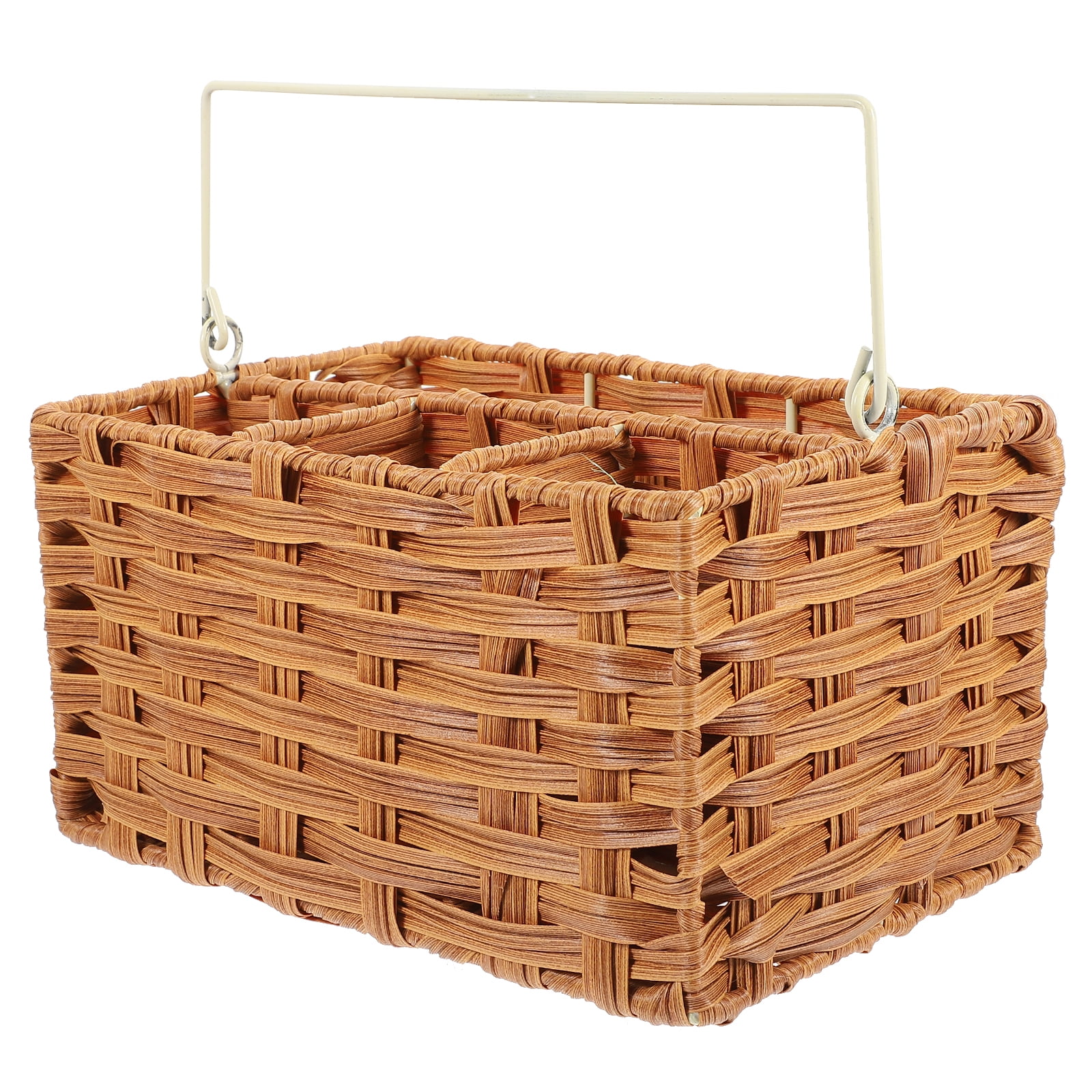 Qnmwood Rattan Cutlery Holder for Kitchen Utensils - Walmart.com