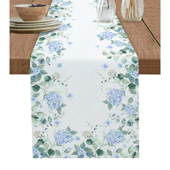 Kitchen Utensils Illustration Mats Table Runner for Coffee Home Kitchen Wedding Table ration Dining Table Non-slip Placement
