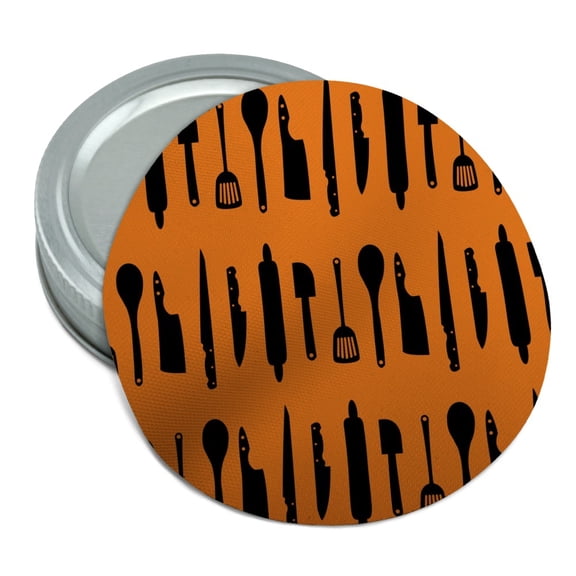 Kitchen Utensils Knife Spatula Wooden Spoon Pattern Round Rubber Non-Slip Jar Gripper Lid Opener