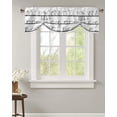 thumbnail image 1 of Kitchen Utensils Plaid Short Window Curtain Adjustable Tie Up Valance for Living Room Kitchen Window Drapes, 1 of 6