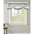 thumbnail image 1 of Kitchen Utensils Plaid Short Window Curtain Adjustable Tie Up Valance for Living Room Kitchen Window Drapes, 1 of 6