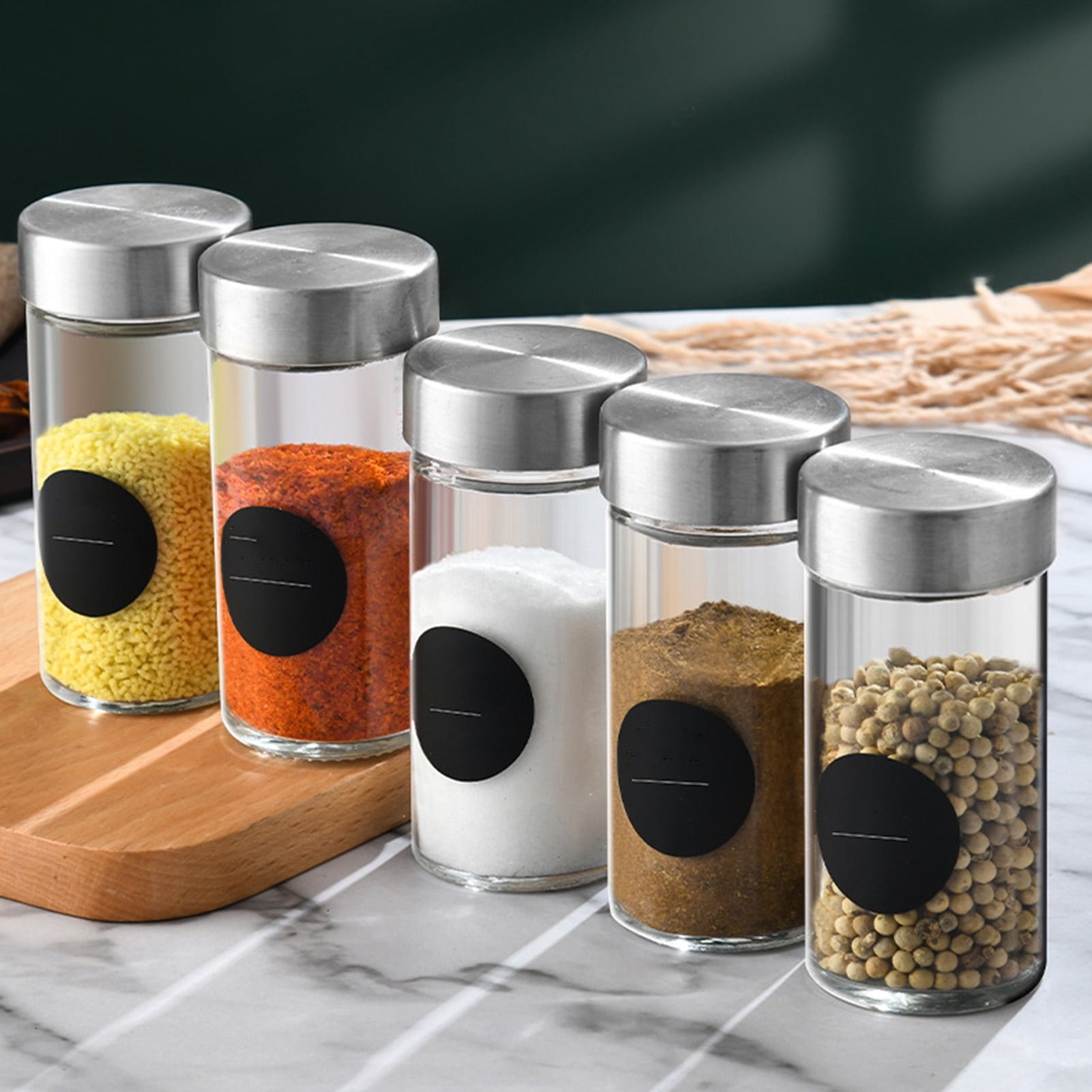 Round on sale spice containers