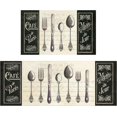 thumbnail image 1 of Kitchen Utensils Rugs Black Kitchen Mats for Floor 2 Piece, Anti Fatigue Floor Mat for Kitchen, Kitchen Floor Mats for in Front of Sink and Kitchen Matt for Standing for Kitchen Decor 17"X30"+17"X47", 1 of 6