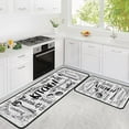 thumbnail image 1 of Kitchen Utensils Rugs Grey Kitchen Mats for Floor 2 Piece, Anti Fatigue Floor Mat for Kitchen, Kitchen Floor Mats for in Front of Sink and Kitchen Matt for Standing for Kitchen Decor 17"X30"+17"X47", 1 of 6