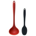 thumbnail image 1 of Kitchen Utensils Set,2-Piece Silicone Cooking Utensils,Non-stick Cookware Friendly & Heat Resistantred+black, 1 of 5