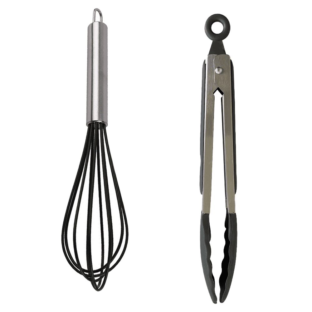 Kitchen Utensils Set, Silicone Heat Resistant Non Stick Kitchen Utensil ...