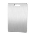 thumbnail image 1 of Kitchen Utensils Set Titanium Cutting Board - Stainless Steel Cutting Board for Kitchen 304 Chopping Board Food-Grade for Meat Fruit Vegetables Dishwasher Safe Can Be Hung Kitchen Utensils Set, 1 of 9