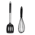 thumbnail image 1 of Kitchen Utensils Set of 2,Heat-resistant Silicone Cooking Utensil with Stainless Steel Handle, 1 of 5