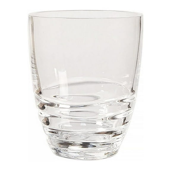 15Oz Swirl Acrylic Glasses Set of 4 - Bpa Free Plastic Drinkware for Cocktails & Water