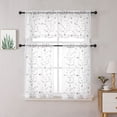thumbnail image 1 of Kitchen Valance & Tier Curtain Set, Light Filtering Curtains, Joda White/Linen, 1 of 5