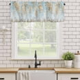 thumbnail image 1 of Kitchen Valances for Window, Abstract Oil Painting Tree Forest Light Filtering Rod Pocket Valance Curtain, Natural Scene Plant Blue Sky Short Curtains Window Topper for Bedroom 54x18in, 1 of 9