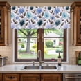thumbnail image 1 of Kitchen Valances for Window, Pastoral Flower Watercolor Light Filtering Rod Pocket Valance Curtain, Retro Farmhouse Leaves &nbsp;Short Curtains Window Topper for Bedroom Bathroom Living Room 42x12in, 1 of 9