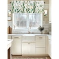 thumbnail image 1 of Kitchen Valances for Window, Saint Patrick's Day Flower Leaf Light Filtering Rod Pocket Valance Curtain, Rustic Green Plant Short Curtains Window Topper for Bedroom Bathroom Living Room 42x12in, 1 of 9