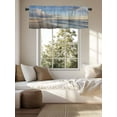 thumbnail image 1 of Kitchen Valances for Window, Seaside Scenery Landscape Water Waves Light Filtering Rod Pocket Valance Curtain, Nature &nbsp;Short Curtains Window Topper for Bedroom Bathroom Living Room 54x18in, 1 of 7