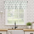 thumbnail image 1 of Kitchen Valances for Window, Summer Palm Tree Light Filtering Rod Pocket Valance Curtain, Green Trees Seamless &nbsp;Short Curtains Window Topper for Bedroom Bathroom Living Room 54x18in, 1 of 9