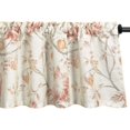 thumbnail image 1 of Kitchen Valances for Windows Dining Room, Red Flowers Plant Pattern Farmhouse Design Curtains Valance for Living Room Bedroom, One Panel, 54 x 18 Inch, 1 of 6