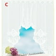 thumbnail image 1 of Kitchen Valances for Windows, Floral Embroidery Lace Curtain Swag, Privacy White Swag Curtains, Semi Sheer Bathroom Tiers for Small Windows, Kitchen Curtain Swag, Rod Pocket Top, 1 of 5