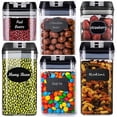 thumbnail image 1 of Kitchen Variety Set of 5 Pantry Organization Canisters with Lids, Multi-Purpose Kitchen Storage and Organization Solution, 1 of 8