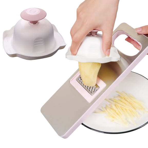 Kitchen Vegetable Hand Guard - Mandoline Slicer Finger Protector - Food Chopping Guard for Grating Shredding Cutting - Handheld Safety Holder for Potato Carrot Cucumber - Kitchen Tool Accessory