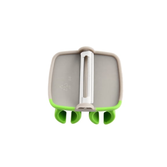 Kitchen Vegetable Peeler, Stainless Steel Finger Held Green Compact Multifunctional Paring Tool For Home Cooking, Fruit And Food Prep