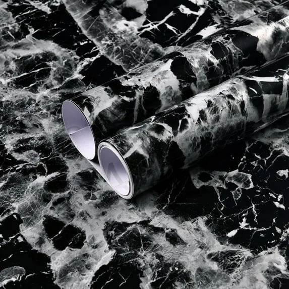 Kitchen Vinyl Marble Self Adhesive Wallpaper DIY Heatproof Waterproof Contact Continuous Wall covering Wall Stickers Wall Decor