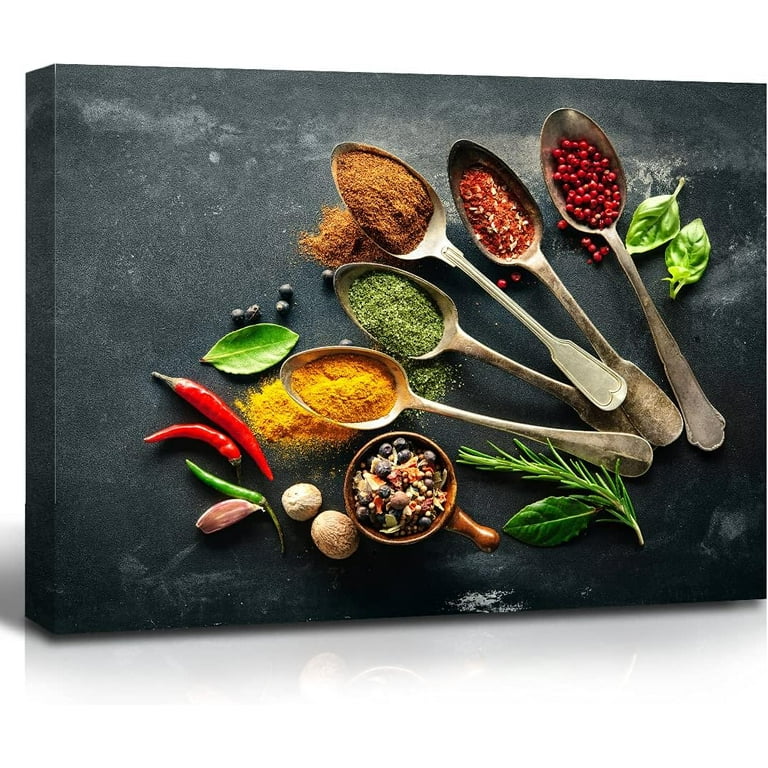 Aromatic Spices Wall Art ビンテージ アート Amazon.com
