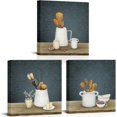 thumbnail image 1 of Kitchen Wall Art Decor Vintage Kitchenware Painting Picture Dining Room Restaurant Bar Decoration (Blue), 1 of 5