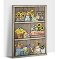 thumbnail image 1 of Kitchen Wall Art-Farmhouse Canvas Wall Art, Vintage Kitchen Sign Print Picture For Decor Bathroom, Rustic Landscape Painting, Framed Poster Sunflower Artwork For Dining Room Home Wall Decor 12x18 inch, 1 of 5