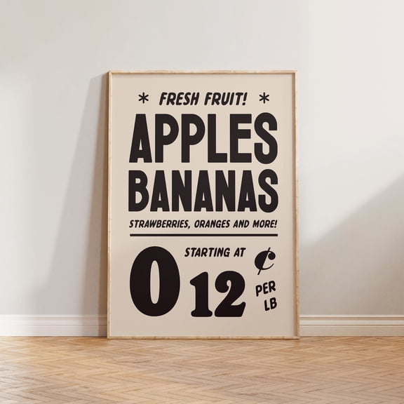 Kitchen Wall Art Print Retro Poster Vintage Kitchen Food Print 1950s Advertisement Print Neutral Wall Prints Vintage Advert Dining Room