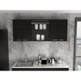 thumbnail image 1 of Kitchen Wall Cabinet with Built - in Dish Rack | Industrial Modern Look | Pine Wood and Melamine Filler | Solve Kitchen Storage Problem, 1 of 4
