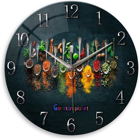 Kitchen Wall Clock Battery Operated 12 Inch