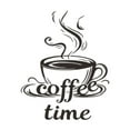thumbnail image 1 of Kitchen Wall Decal Coffee Wall Decor Sticker, Black Coffee Decor For Coffee Bar And Coffee Station, Removable Kitchen Signs For Kitchen Decorations Wall Coffee Time 1*, 1 of 7