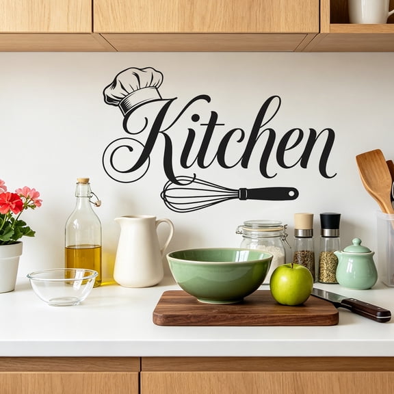 Kitchen Wall Decal Dining Room Decor Wall Sticker 9.1x14.6 Inch Removale Peel and Stick