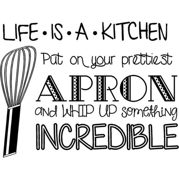 Kitchen Apron Sticker Kitchen Wall Decal |