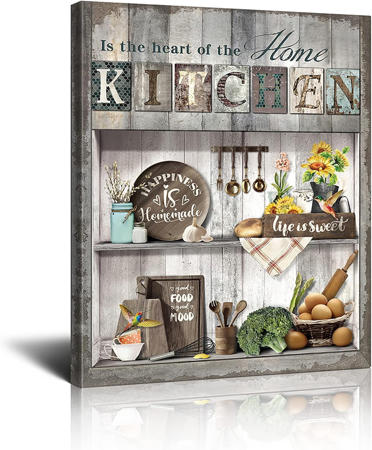 Kitchen Wall Decor Farmhouse kitchen Signs Wall Decor Funny Quote ...