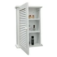 Kitchen Wall Mounted Single Door 3 Tier Adjustable Storage