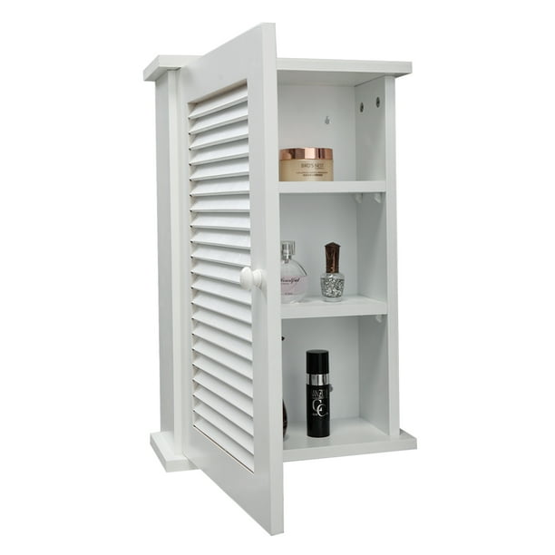 Kitchen Wall Mounted Single Door 3 Tier Adjustable Storage
