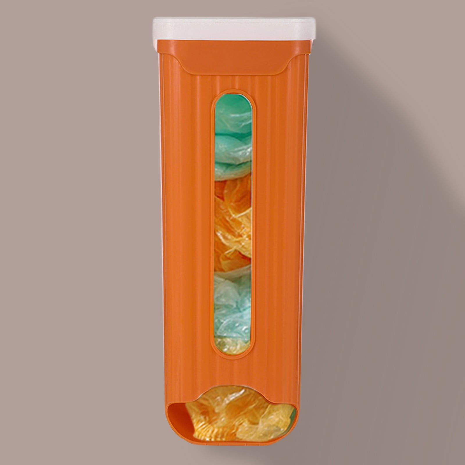 kitchen-wall-mounted-no-punched-rectangular-shopping-bag-storage-box