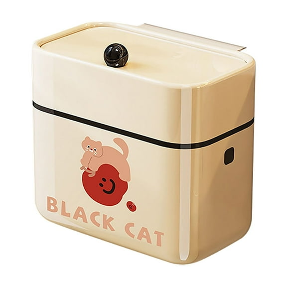 Kitchen Wall-Mounted Trash Can with a Press-On Lid, Suitable for Small Spaces Such as Homes, Offices, Kitchens, And Bedrooms.