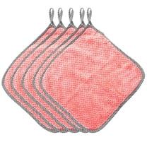 Kitchen Washcloths for Dishes Absorbent Microfiber Dish Cloths Quick Dry Dish Rags with Poly Scour Scrub Side Ideal for Kitchen Cleaning (5Pcs)Harlik